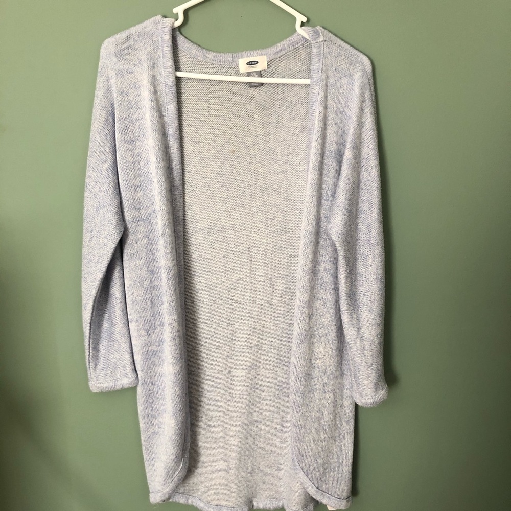Blue cardigan